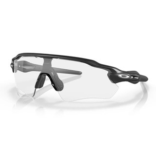 ÓCULOS OACKLEY RADAR EV PATH STEEL CLEAR 50% BLACK IRIDIUM PHOTOCHROMIC