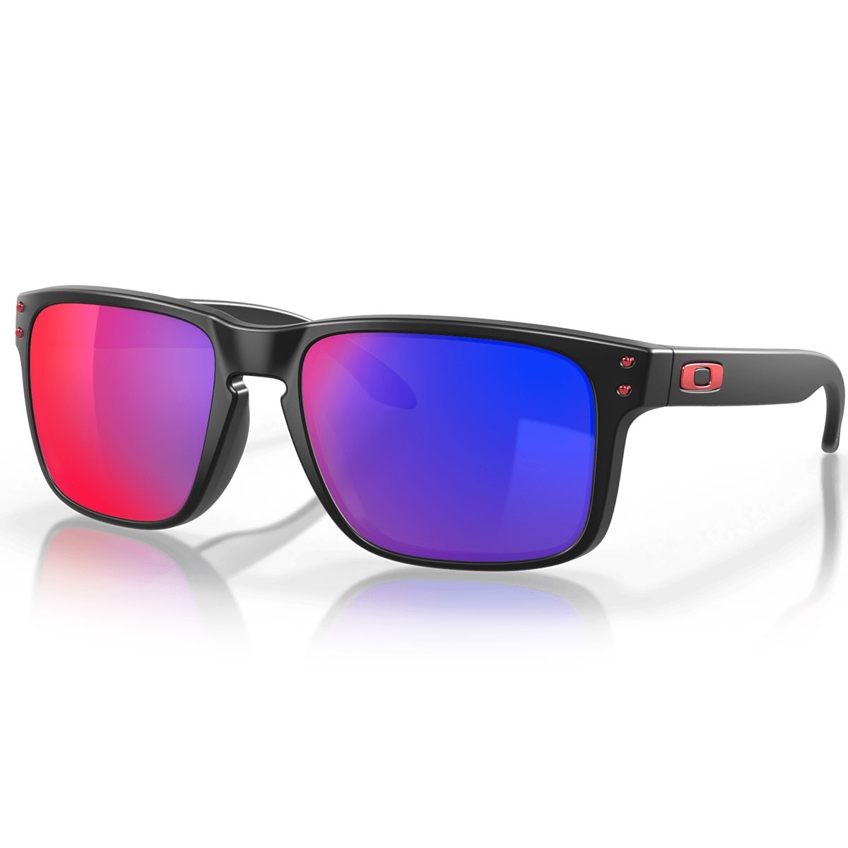 OCULOS OAKLEY Holbrook Matte Black Red Iridium 