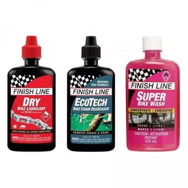 KIT PREMIUM BIKE CARE FINISH LINE, UMIDO